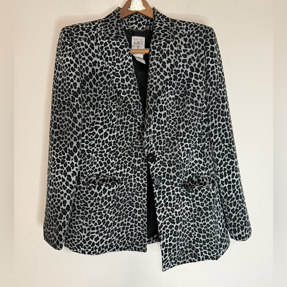 allumette ac Jackets & Blazers - Allumette  AC Paris Animal Print Black & White Women's Blazer size 10